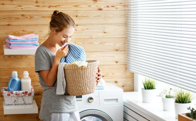 Clean laundry store